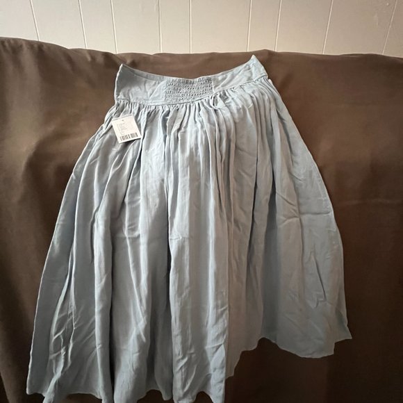 Urban Outfitters Button Down Skirt, Size XS, Blue/Gray - Picture 3 of 3